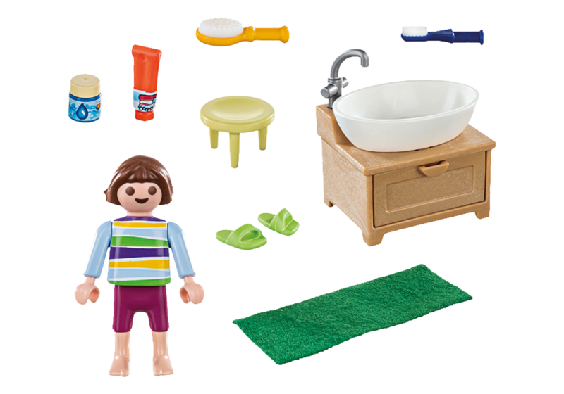 Playmobil 70301 nia con lavabo