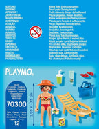 Playmobil - turista con hamaca