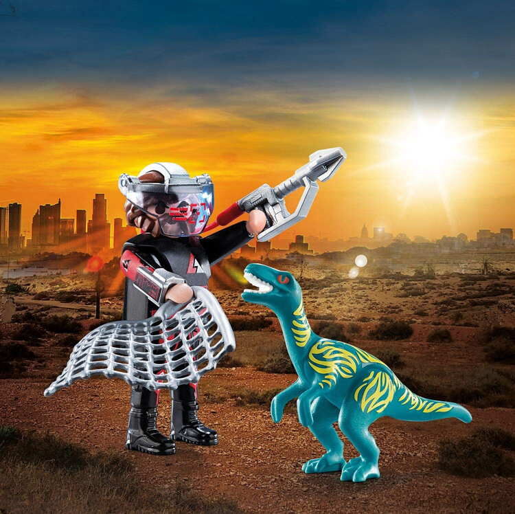 Playmobil  70693 duo pack velociraptor y saqueador