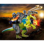Playmobil - dino rise: spinosaurus, doble poder de defensa