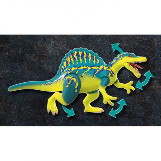 Playmobil - dino rise: spinosaurus, doble poder de defensa