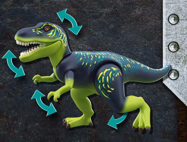 Playmobil - dino rise: t-rex, batalla de los gigantes