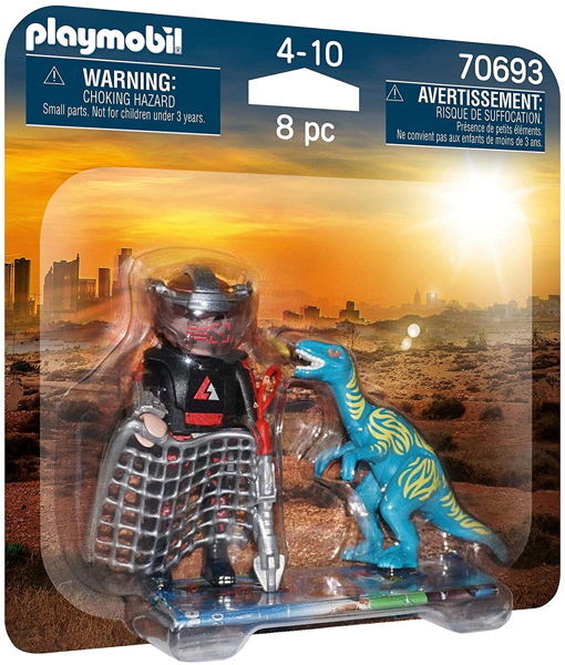 Playmobil  70693 duo pack velociraptor y saqueador