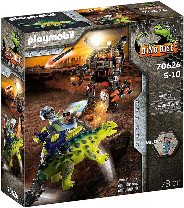 Playmobil - dino rise: saichania, defensa del luchador
