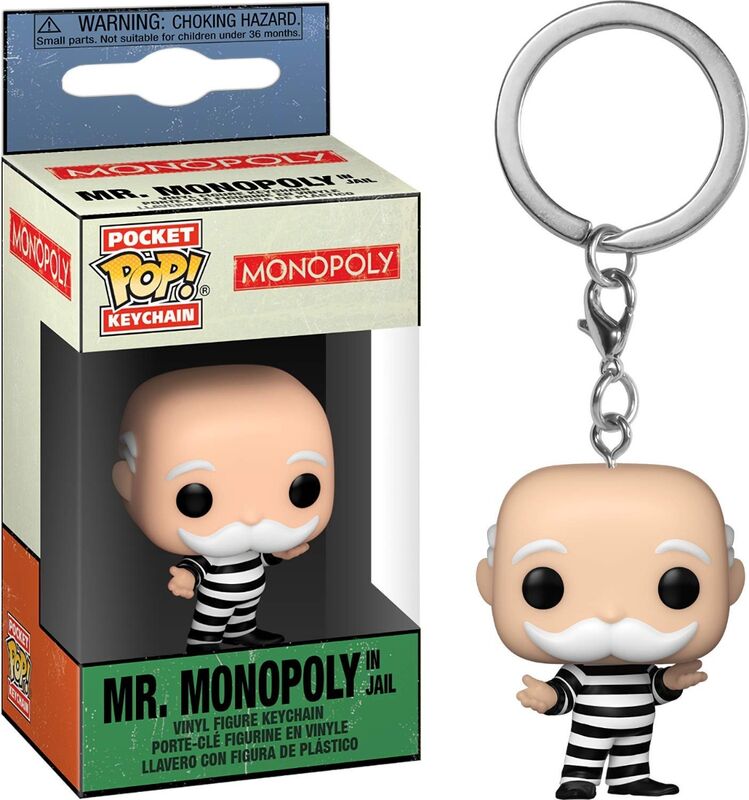 Pop! keychain monopoly - mr. monopoly encarcelado