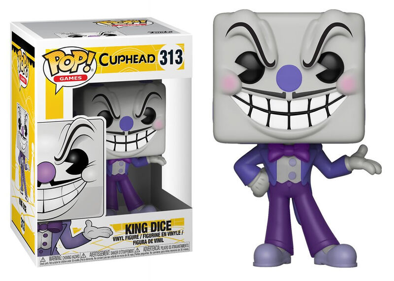 Funko pop! cuphead - king dice, referencia 26968, número 313