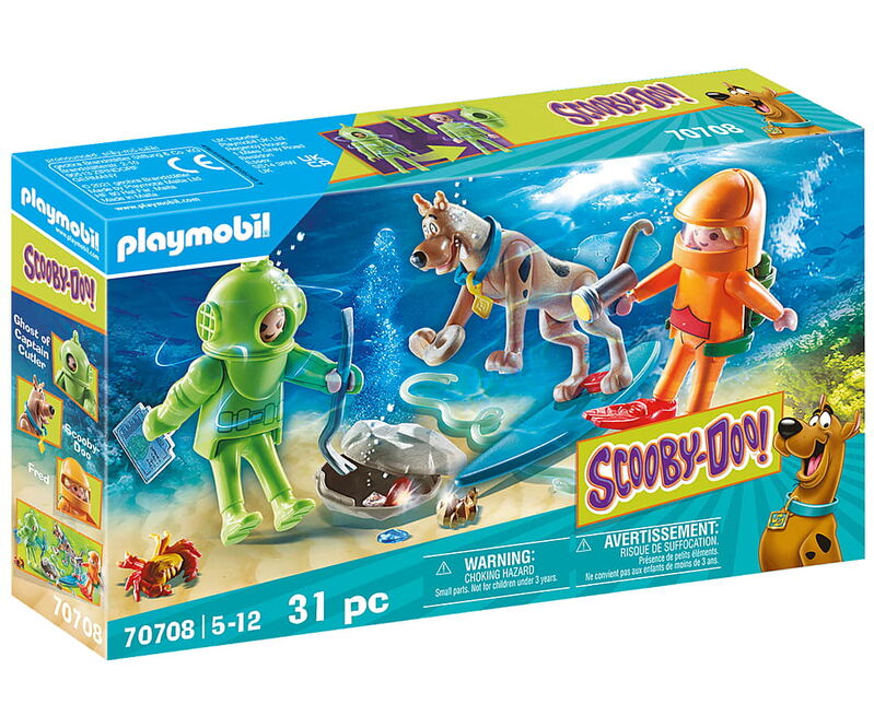 Playmobil  70708 scooby-doo! aventura con fantasma del capitán cutler
