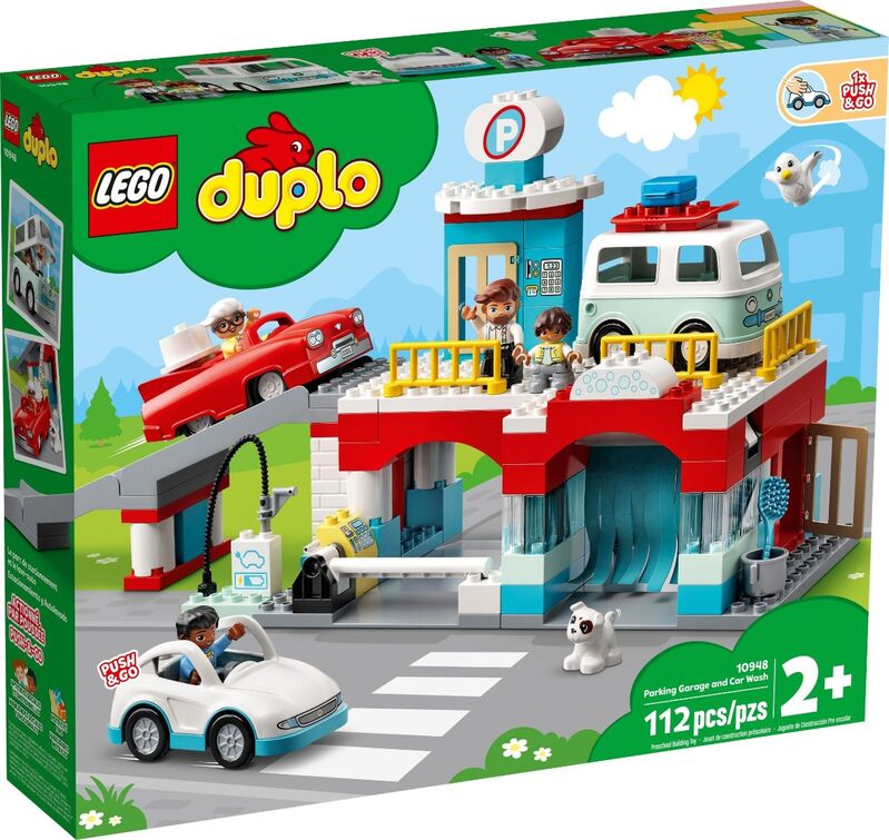 10948 parking garage and car wash lego  duplo