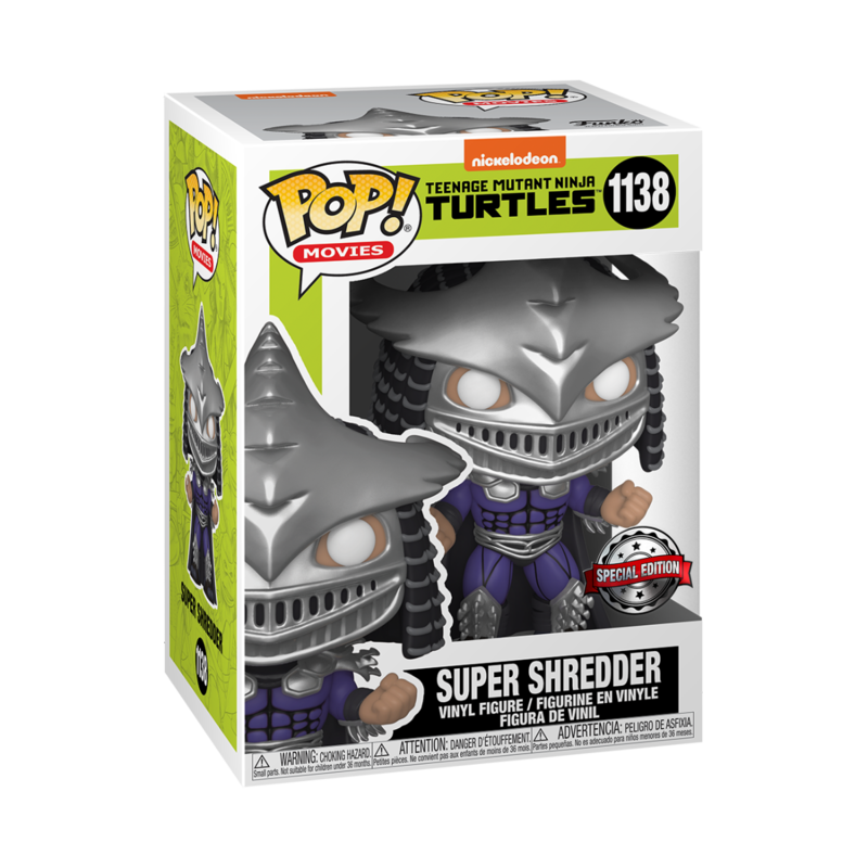Funko pop! tortugas ninjas - super shredder (metálico) exclusivo playmycenter