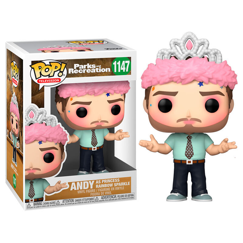 FUNKO POP! Parks and Recreation - Andy as Princess Rainbow Sparkle