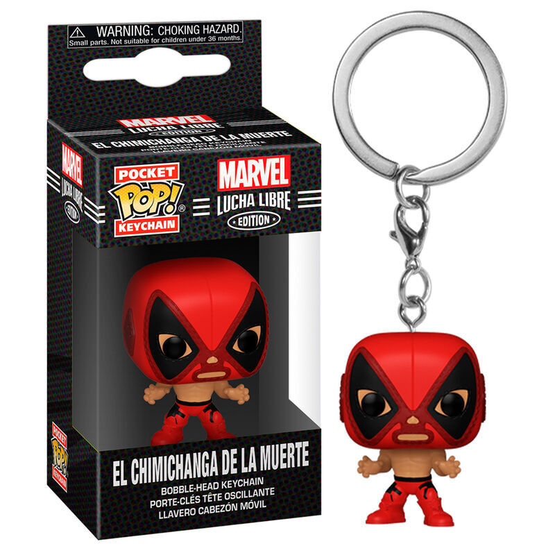 Funko pocket pop! llavero marvel: lucha libre - el chimichanga de la muerte