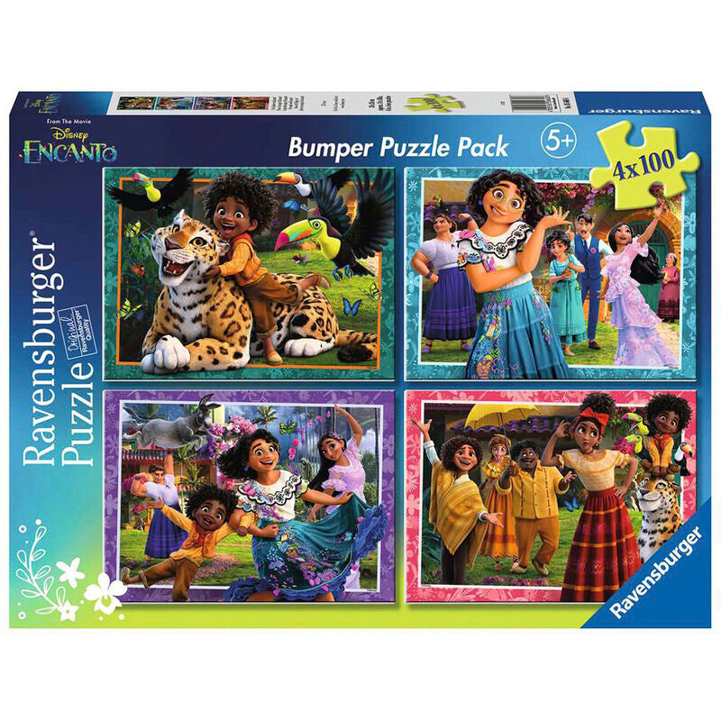 Ravensburger puzle - disney encanto: revive la magia de encanto! 4x100 piezas