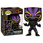 Funko pop! black panther (black light) exclusivo + camiseta talla m black panther