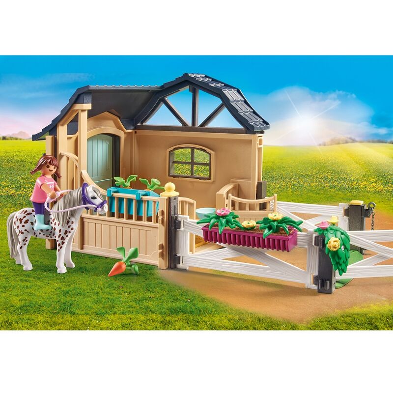 Playmobil Extensión del Establo de Caballos