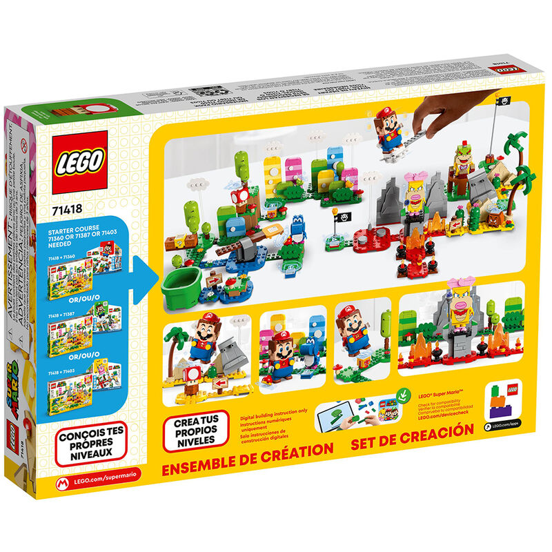 Lego super mario - set de creación: caja de herramientas creativas