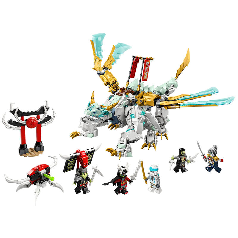 Lego ninjago - criatura dragón de hielo de zane