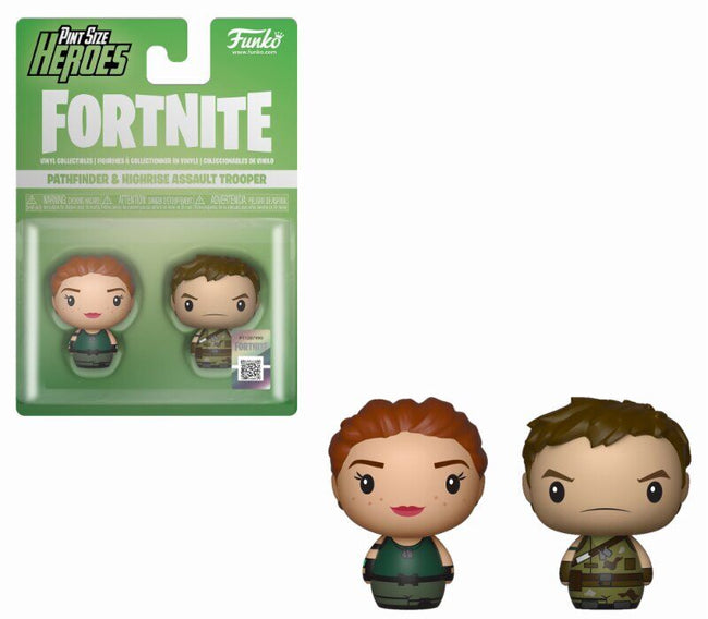 Funko pop! pint size heroes - pack: fortnite figuras pathfinder & highrise assault trooper Hover Image