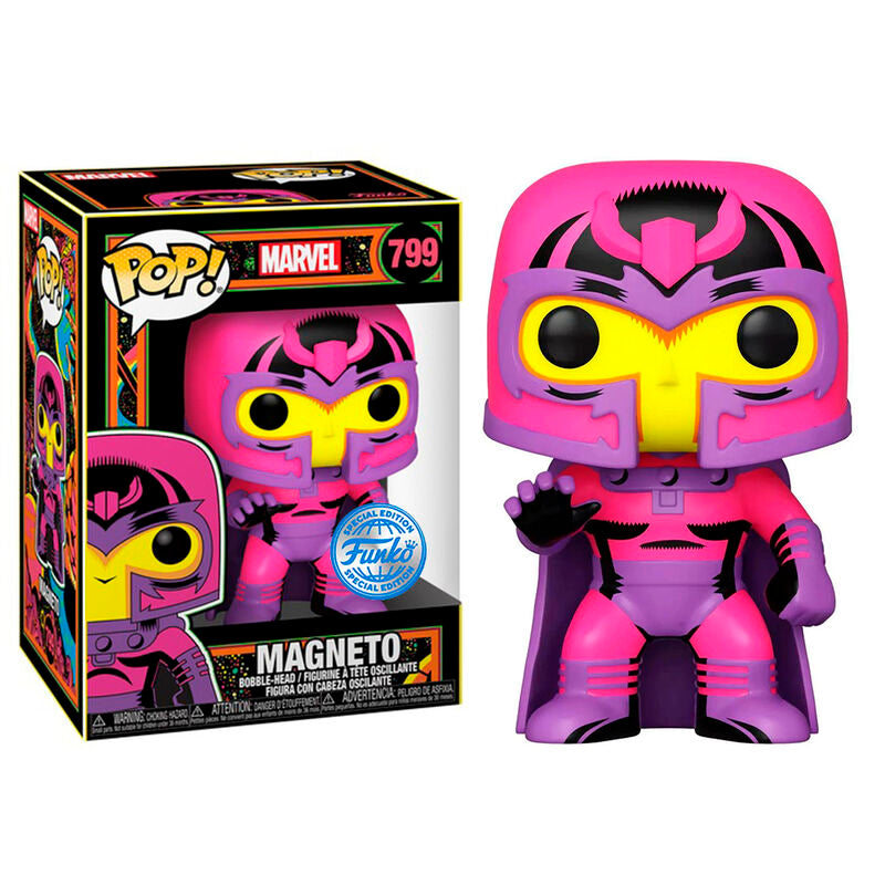 Funko pop! marvel: black light - magneto exclusivo