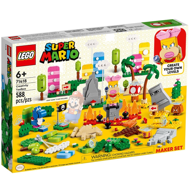 Lego super mario - set de creación: caja de herramientas creativas
