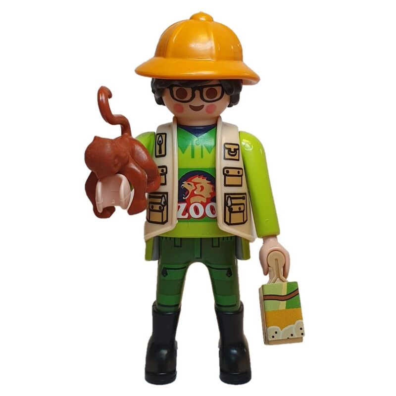 Playmobil cuidador de zoo - sobre sorpresa serie 23 nios