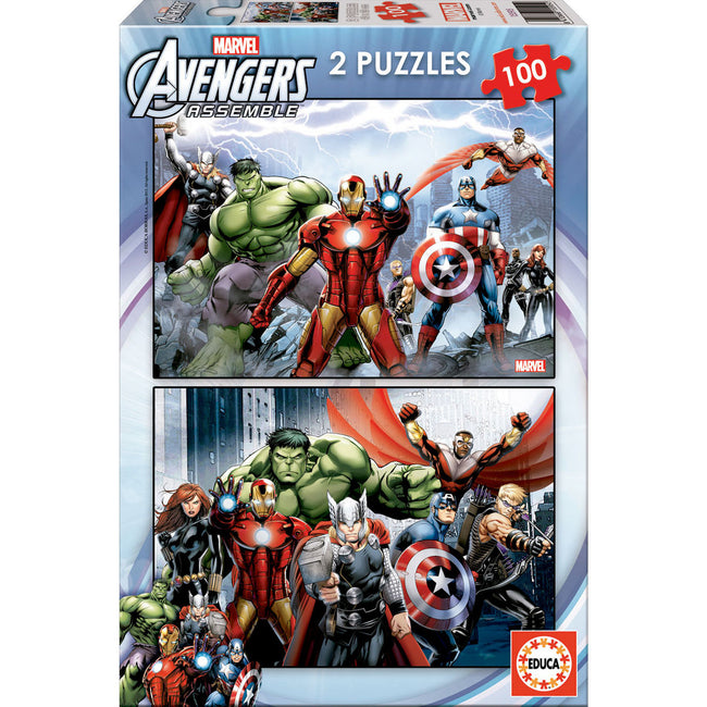 Puzzle 2X100 Avengers Hover Image