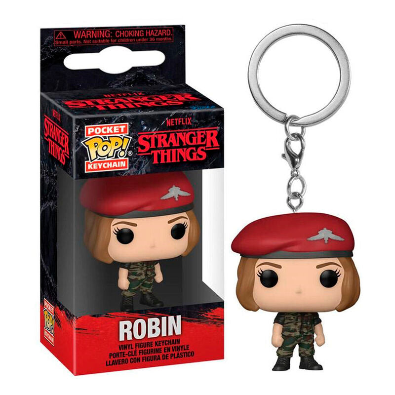 Funko pocket pop! llavero: stranger things s4 - hunter robin