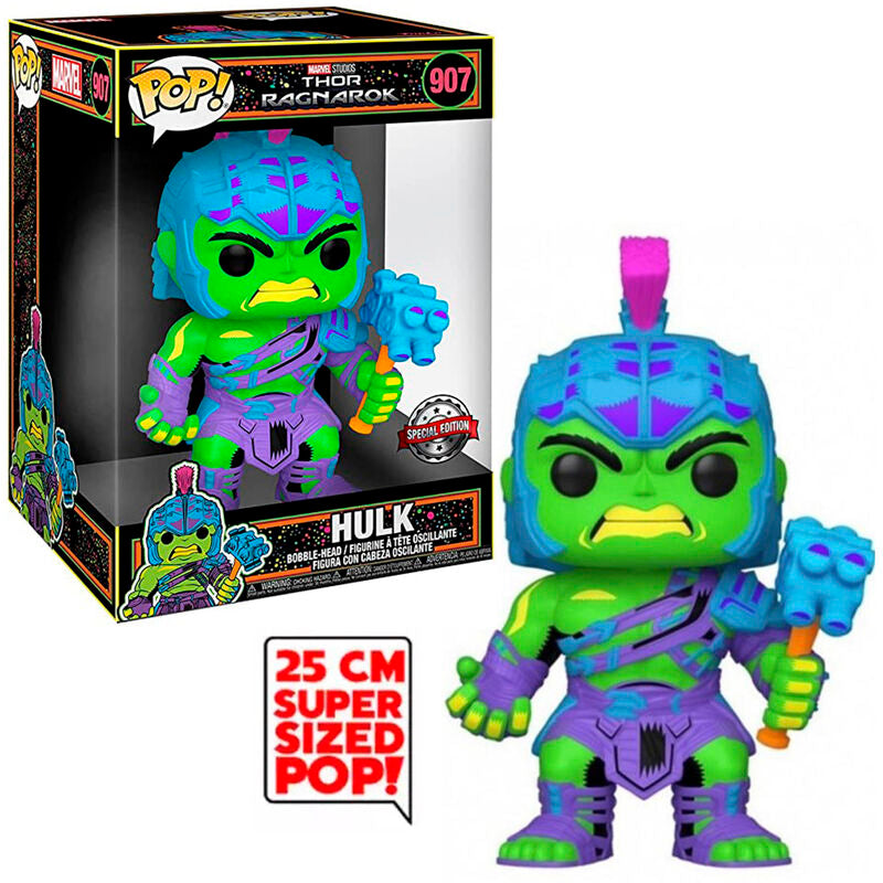 Funko Pop! Thor: Ragnarok - Hulk Gladiador 25cm (Black Light) Exclusivo