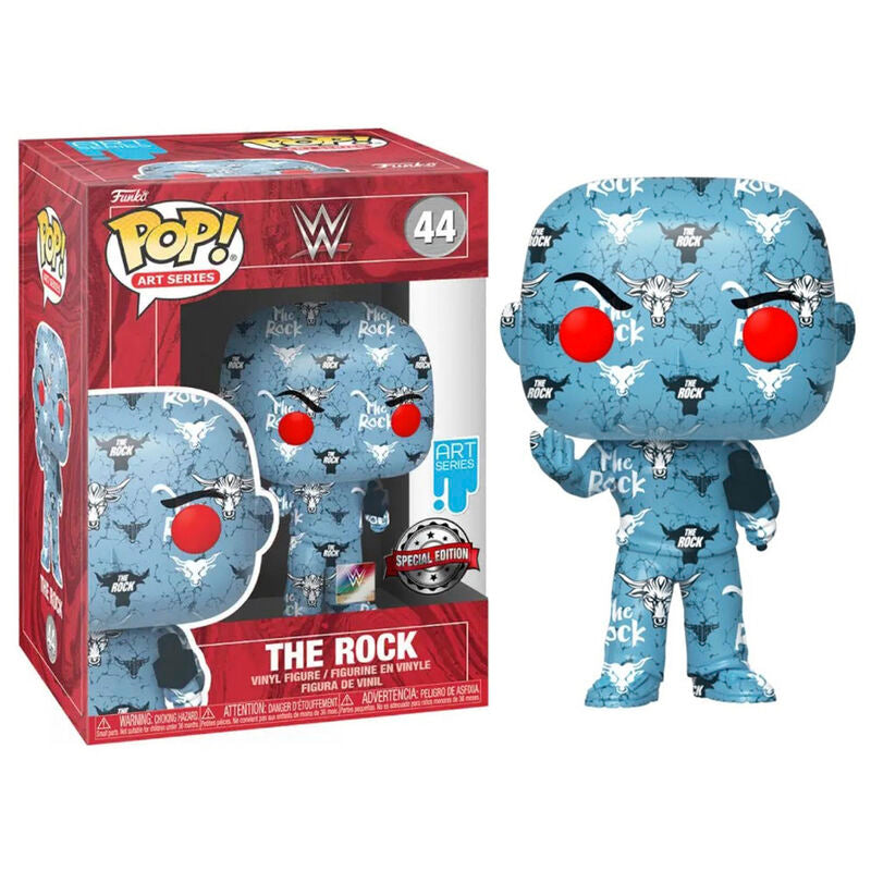 Funko Pop! WWE - The Rock Artístico + Caja Protectora