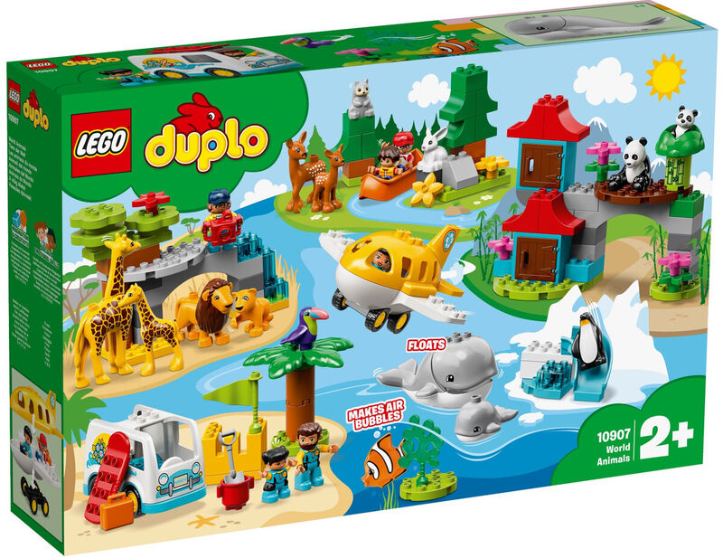 10907 animales del mundo lego  duplo