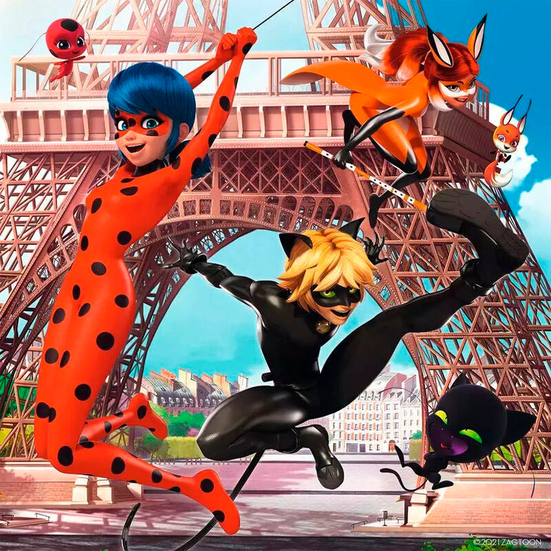 Ravensburger puzle - miraculous ladybug 3x49 piezas