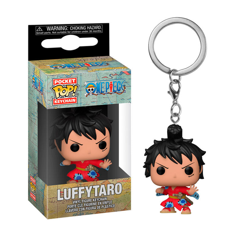 Funko pocket pop! llavero: one piece - luffy en kimono