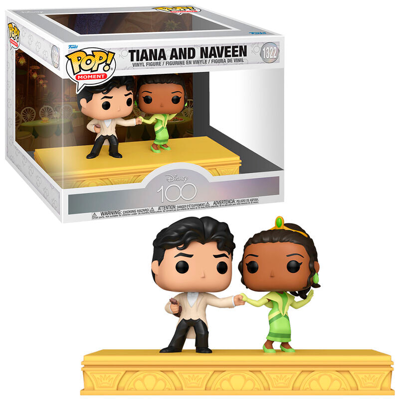 Funko Pop! Moment: Disney 100th - Tiana and the Frog