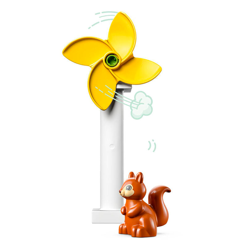 Lego duplo - aerogenerador y coche eléctrico