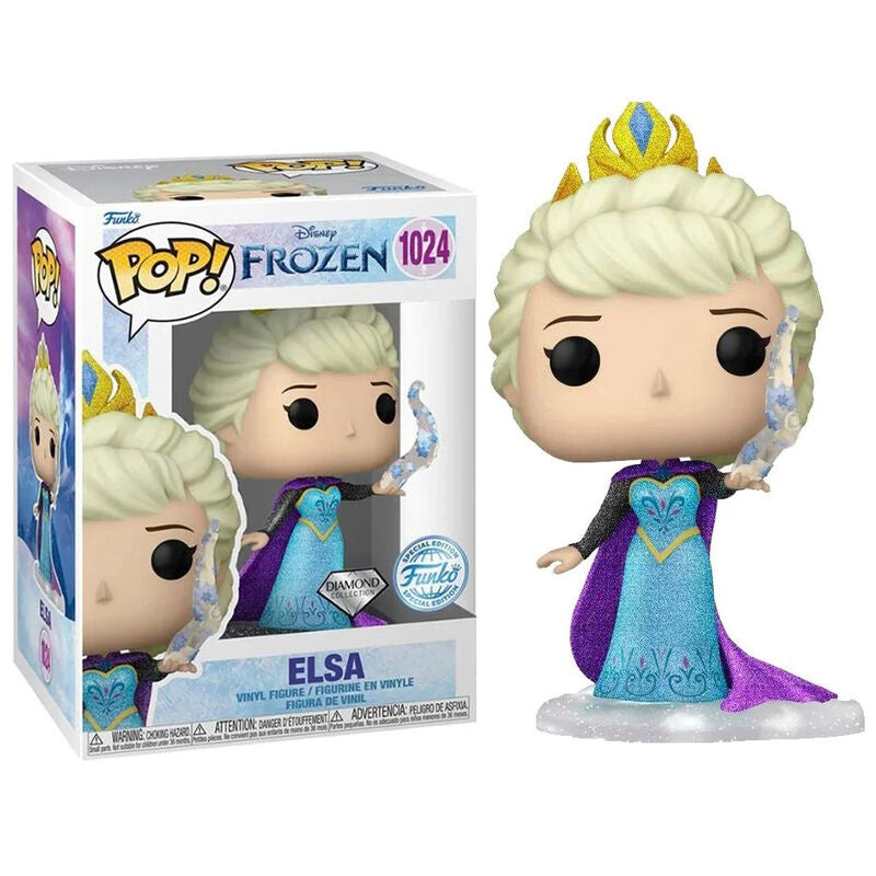 Funko pop! disney ultimate princess - elsa (diamond glitter) exclusivo