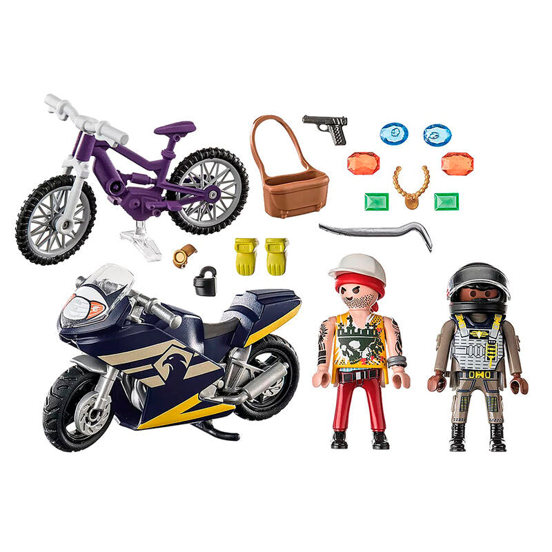 Playmobil starter pack - fuerzas especiales y ladrón