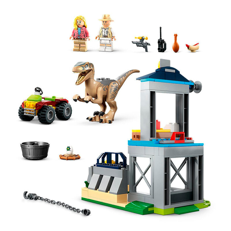 Lego Jurassic World - Huida del Velocirraptor