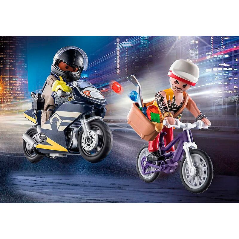 Playmobil starter pack - fuerzas especiales y ladrón
