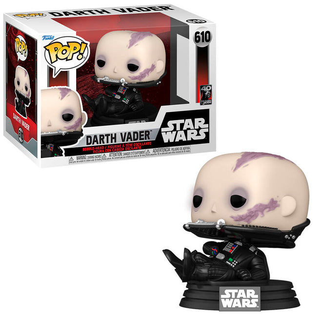 Funko Pop! Star Wars: El Retorno del Jedi 40 Aniv. - Darth Vader sin Máscara Hover Image