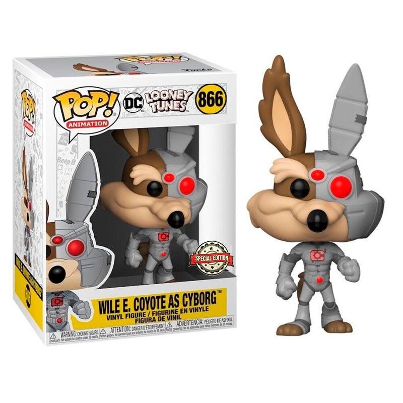 Funko pop! dc looney tunes - coyote es cyborg exclusivo