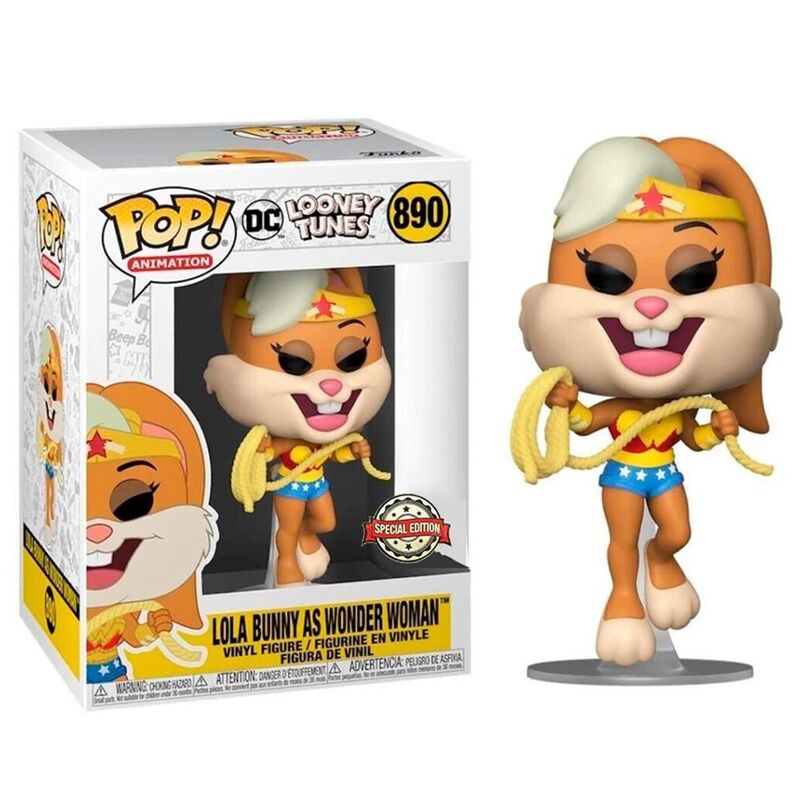 Funko pop! dc looney tunes - lola bunny es wonder woman exclusivo