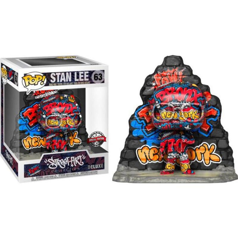 Funko pop! marvel: street art - stan lee deluxe exclusivo