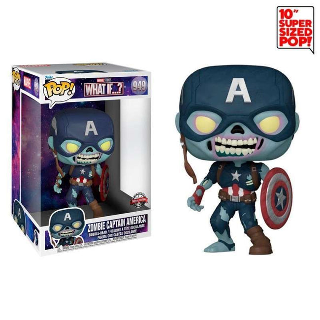 Funko pop! what if...? marvel - capitán américa zombi exclusivo 25 cm Hover Image