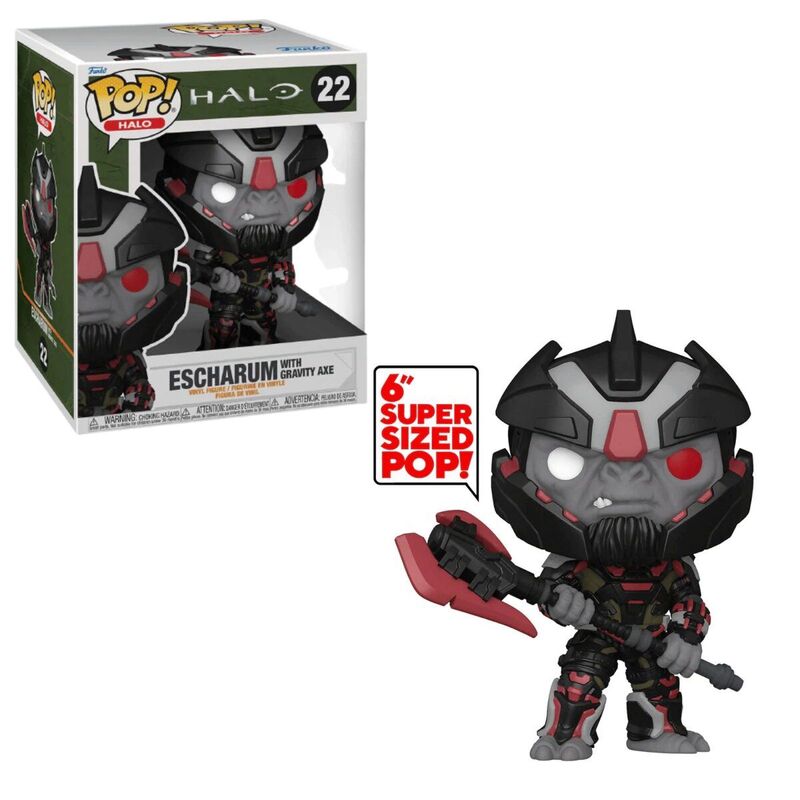 Funko pop! halo - escharum con martillo gravitatorio 15 cm
