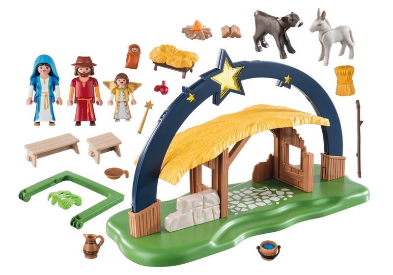 Playmobil - portal de belén iluminado