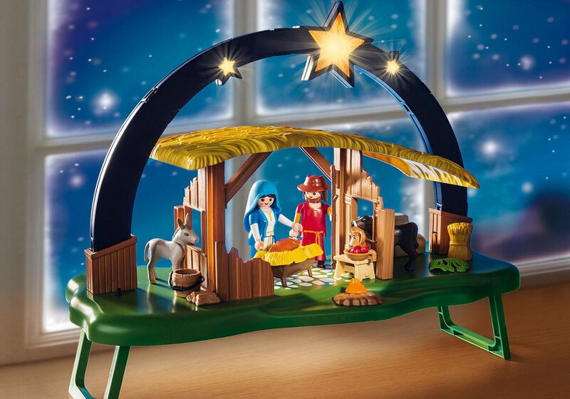 Playmobil - portal de belén iluminado