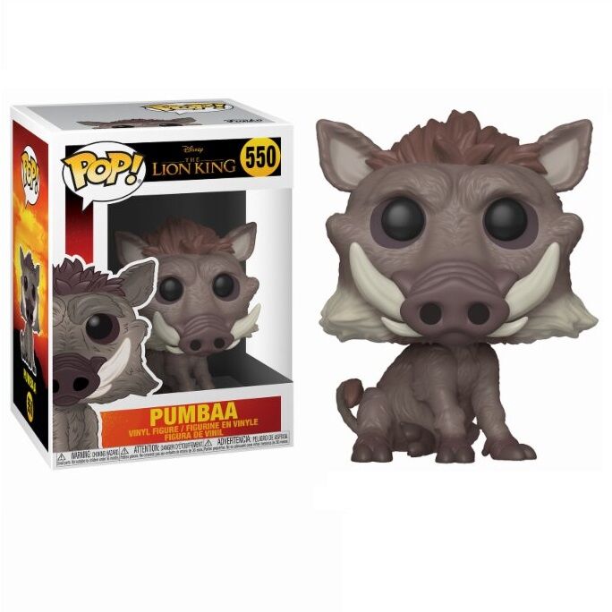 38545 funko pop! el rey león (live) - figura pumbaa