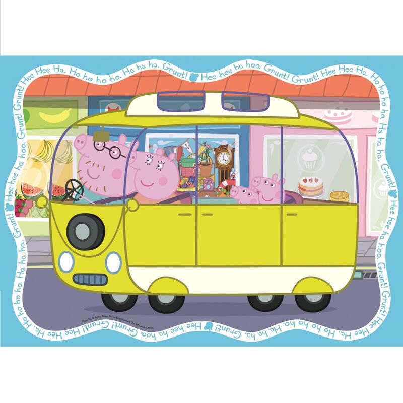 Ravensburger puzle - peppa pig transportes 4x42 piezas