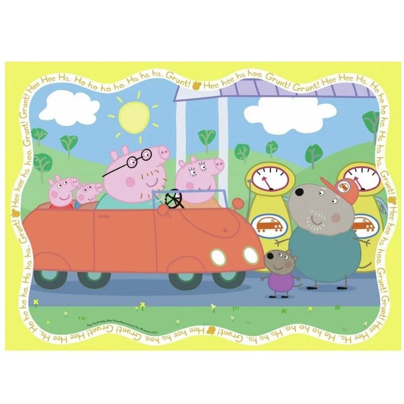 Ravensburger puzle - peppa pig transportes 4x42 piezas