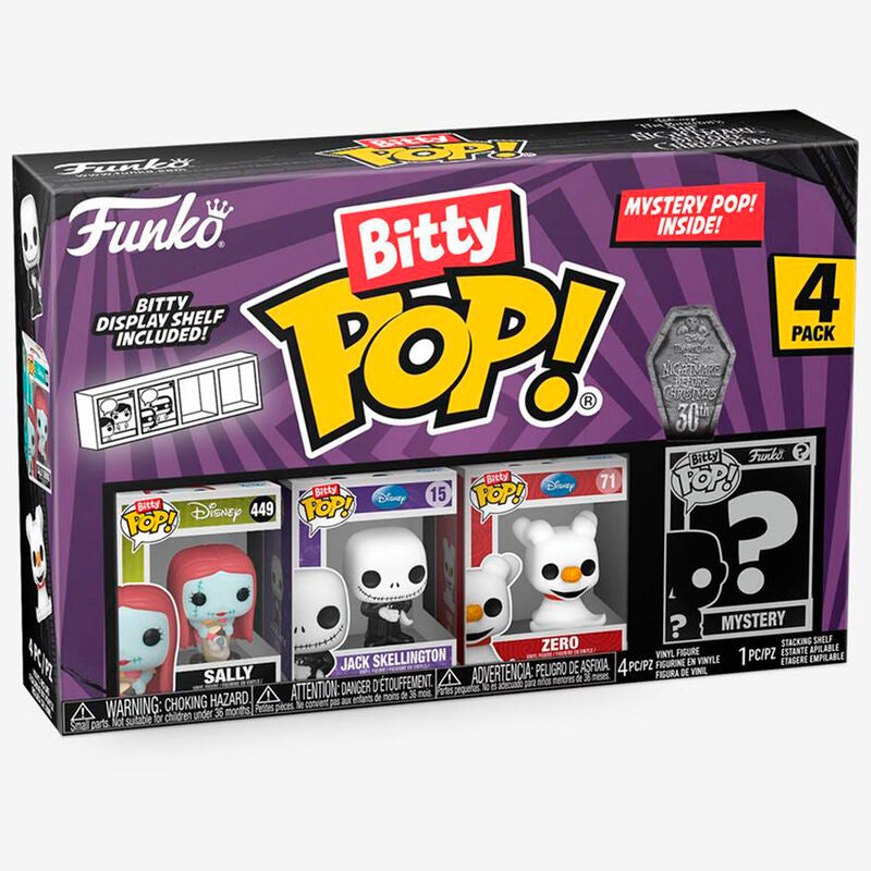 Funko bitty pop! pesadilla antes de navidad - sally, jack skeleton, zero y ?