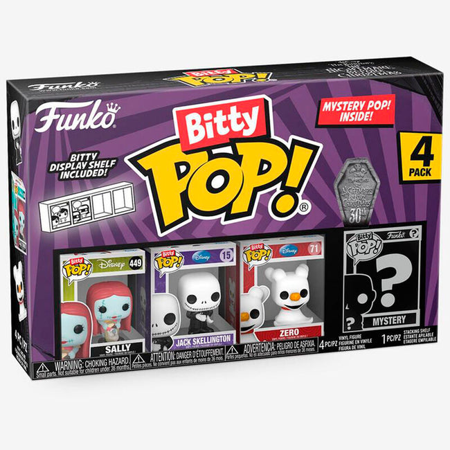 Funko bitty pop! pesadilla antes de navidad - sally, jack skeleton, zero y ? Hover Image